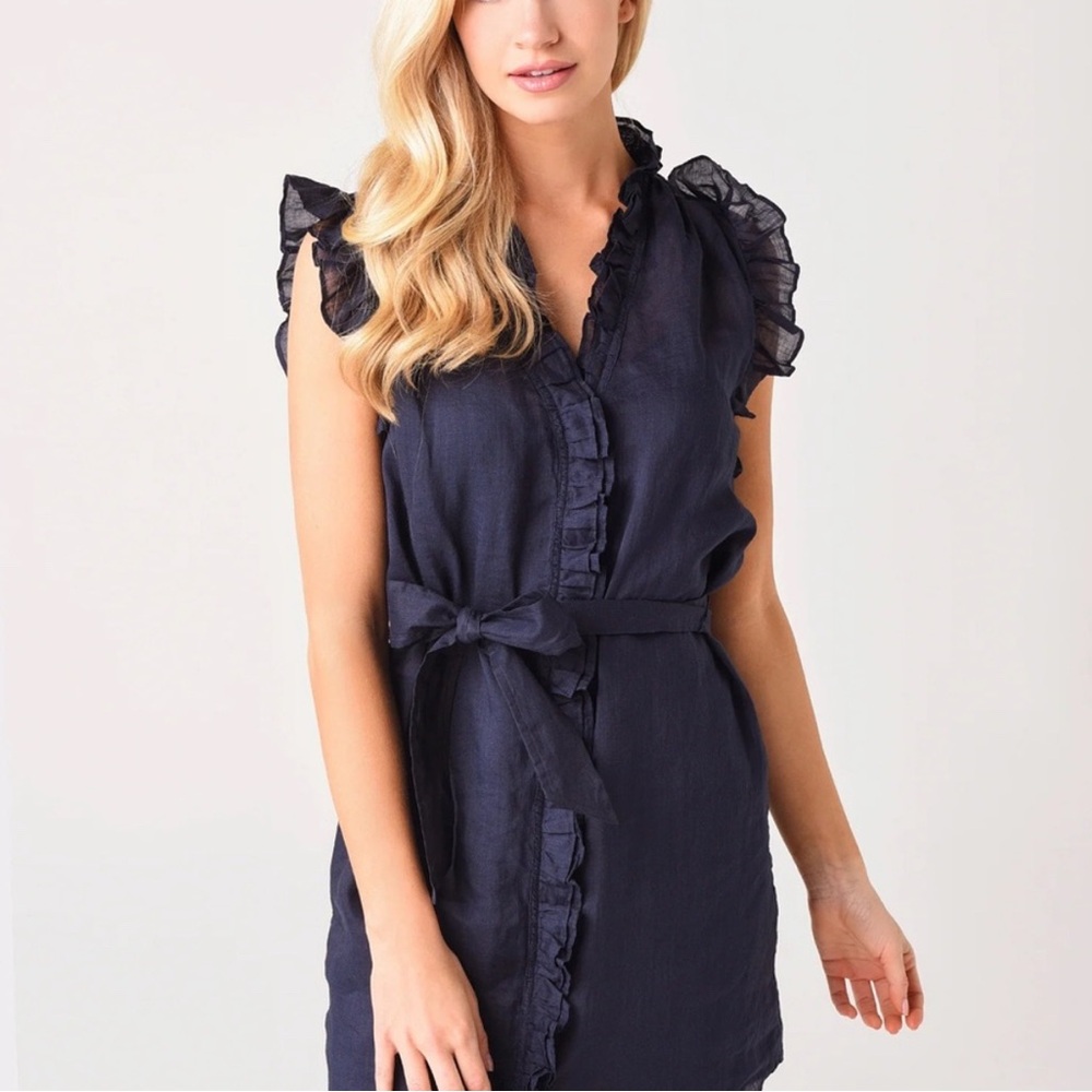 Frame Black Ruffle Dress
